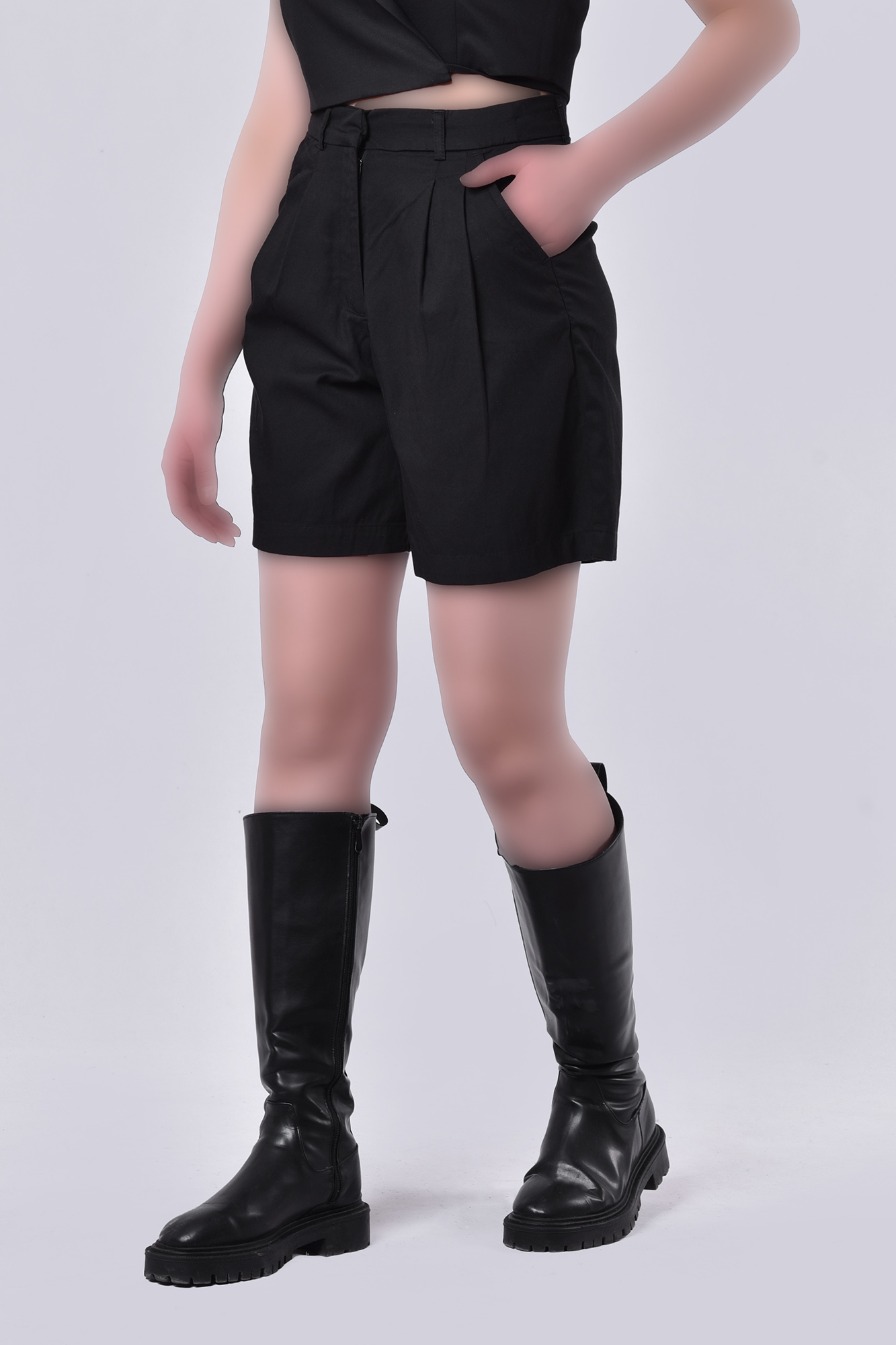 شلوارک پارچه ای ساده