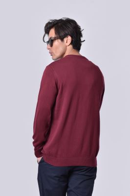 بافت یقه گرد ساده