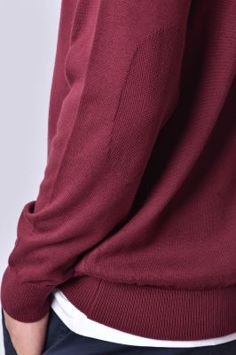 بافت یقه گرد ساده