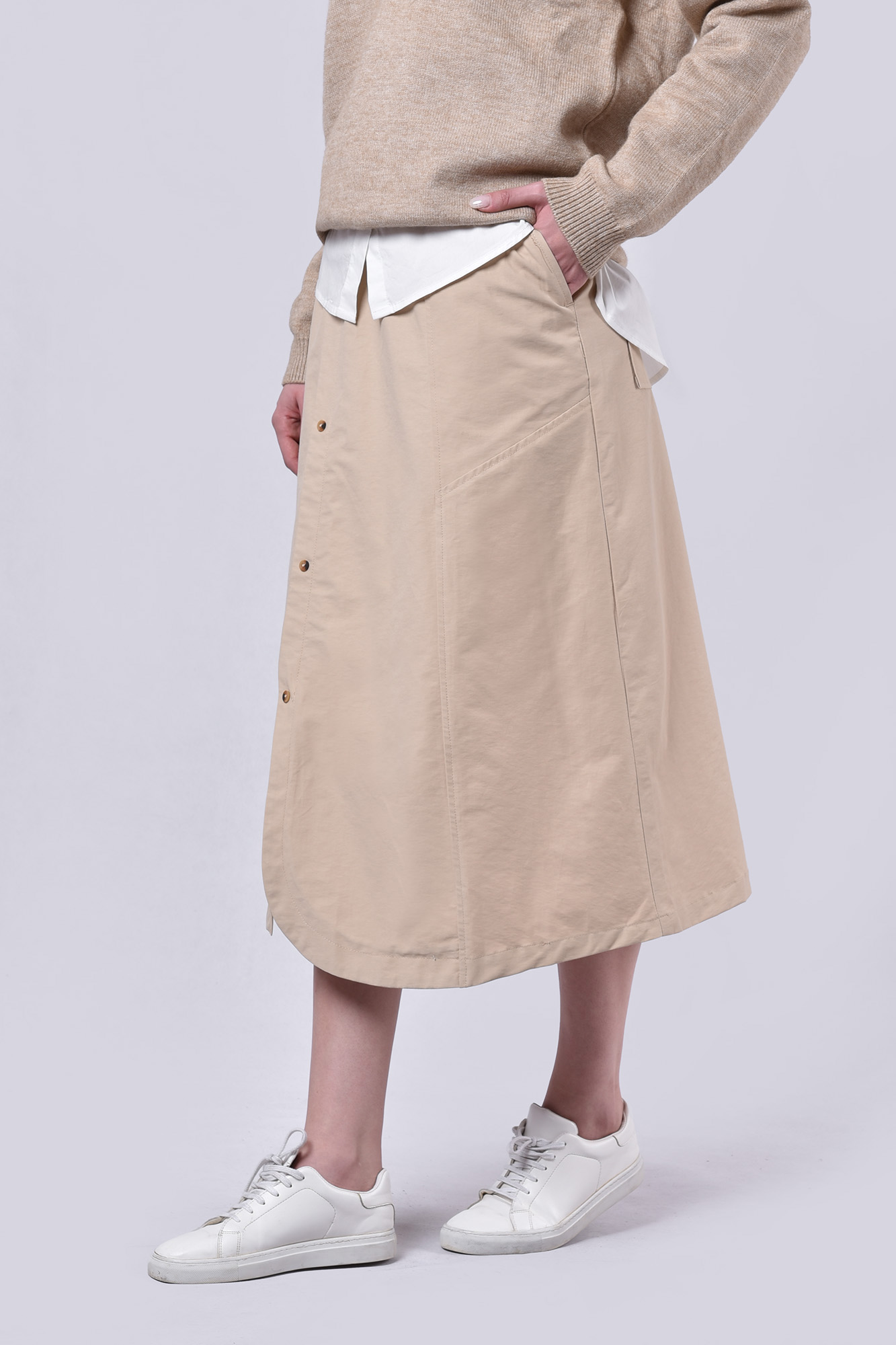 دامن بلند کتان