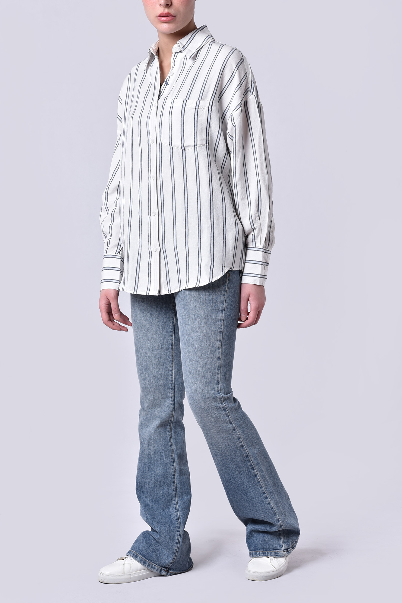 شومیز آستین بلند لینن