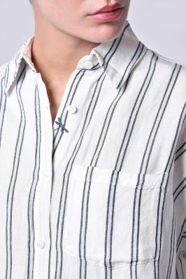 شومیز آستین بلند لینن