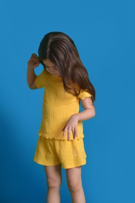 بلوز آستین کوتاه گلدوزی