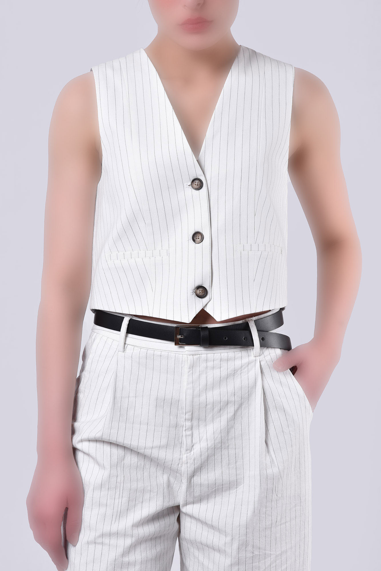 وست کوتاه لینن