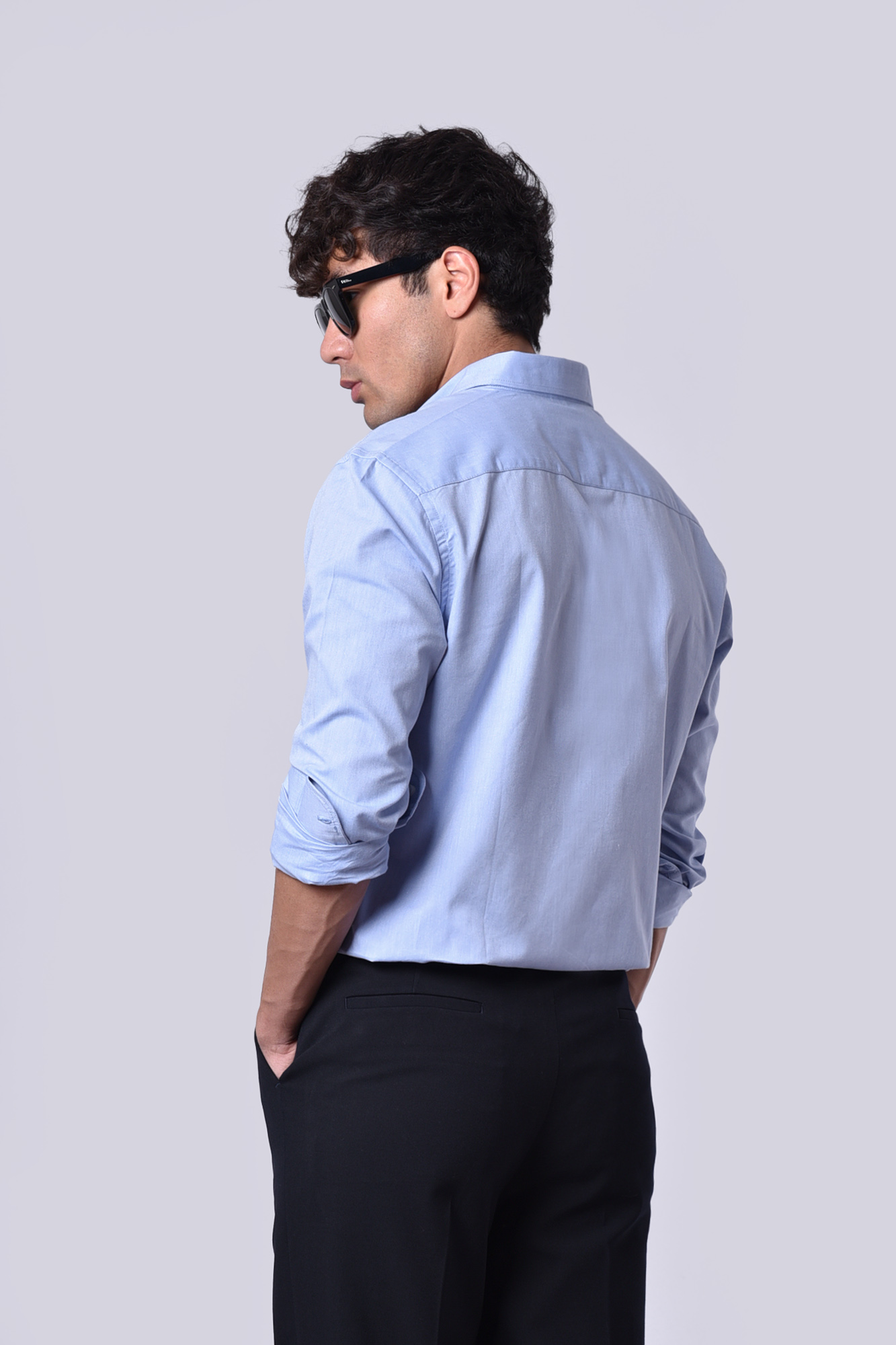 پیراهن آکسفورد آستین بلند اسلیم