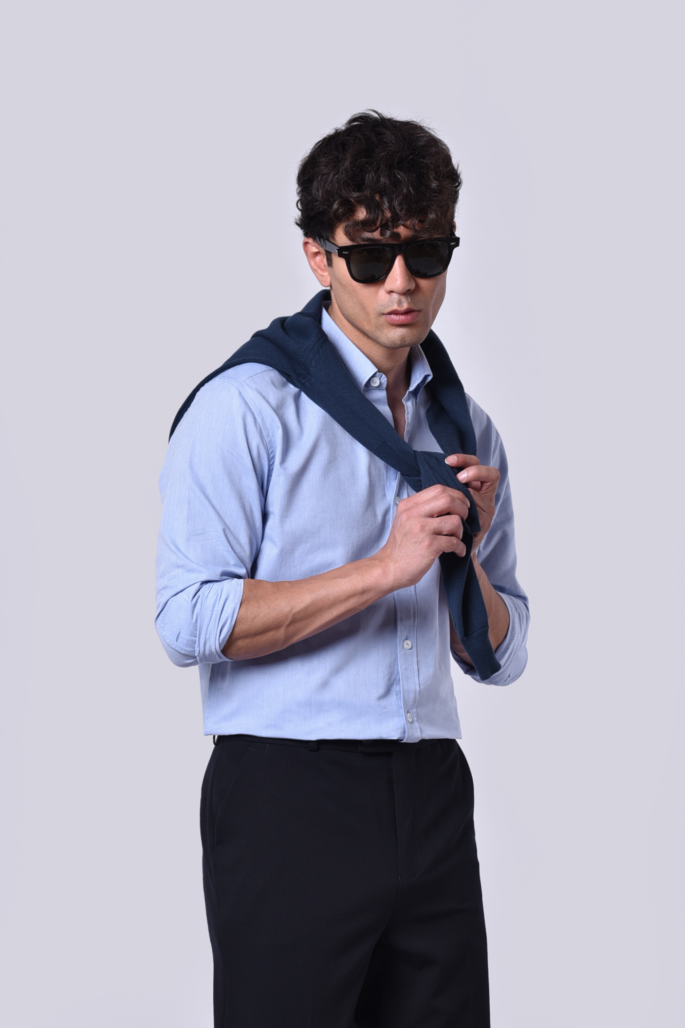 پیراهن آکسفورد آستین بلند اسلیم