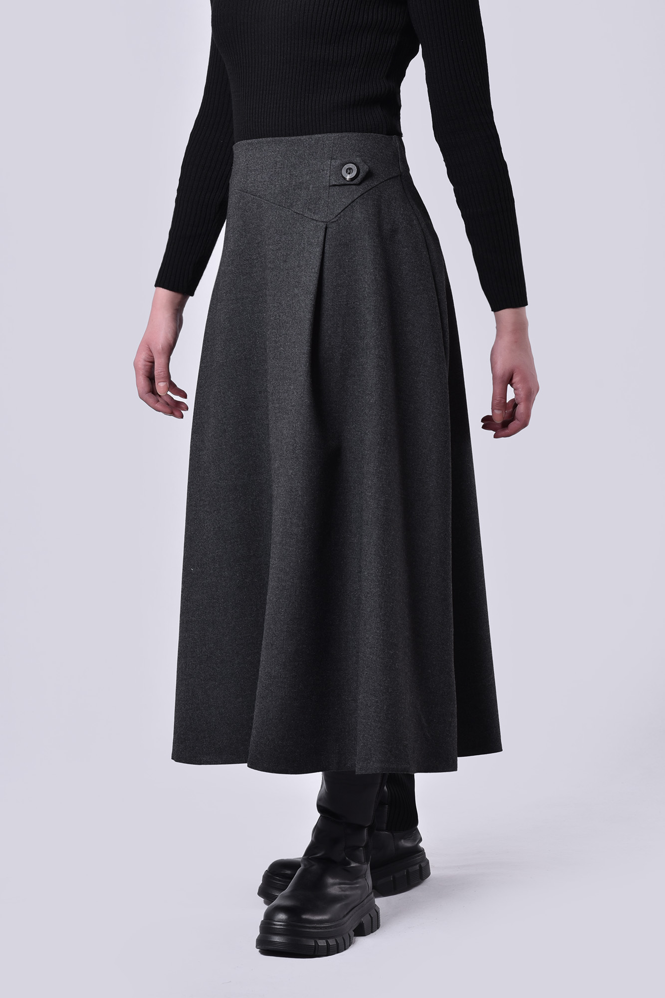 دامن بلند پشمی