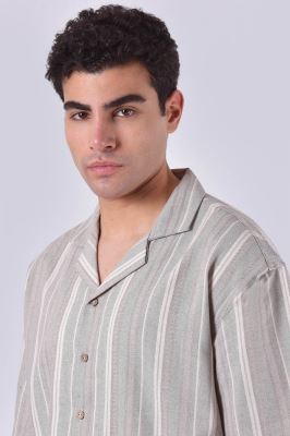 پیراهن آستین کوتاه راه راه