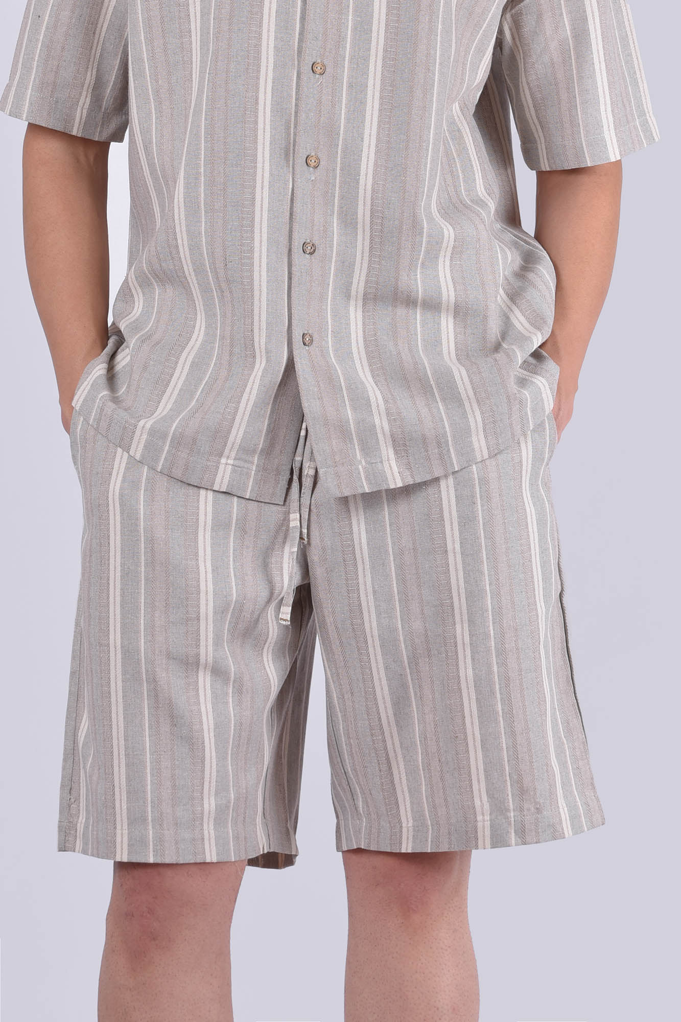 شلوارک پارچه ای راه راه