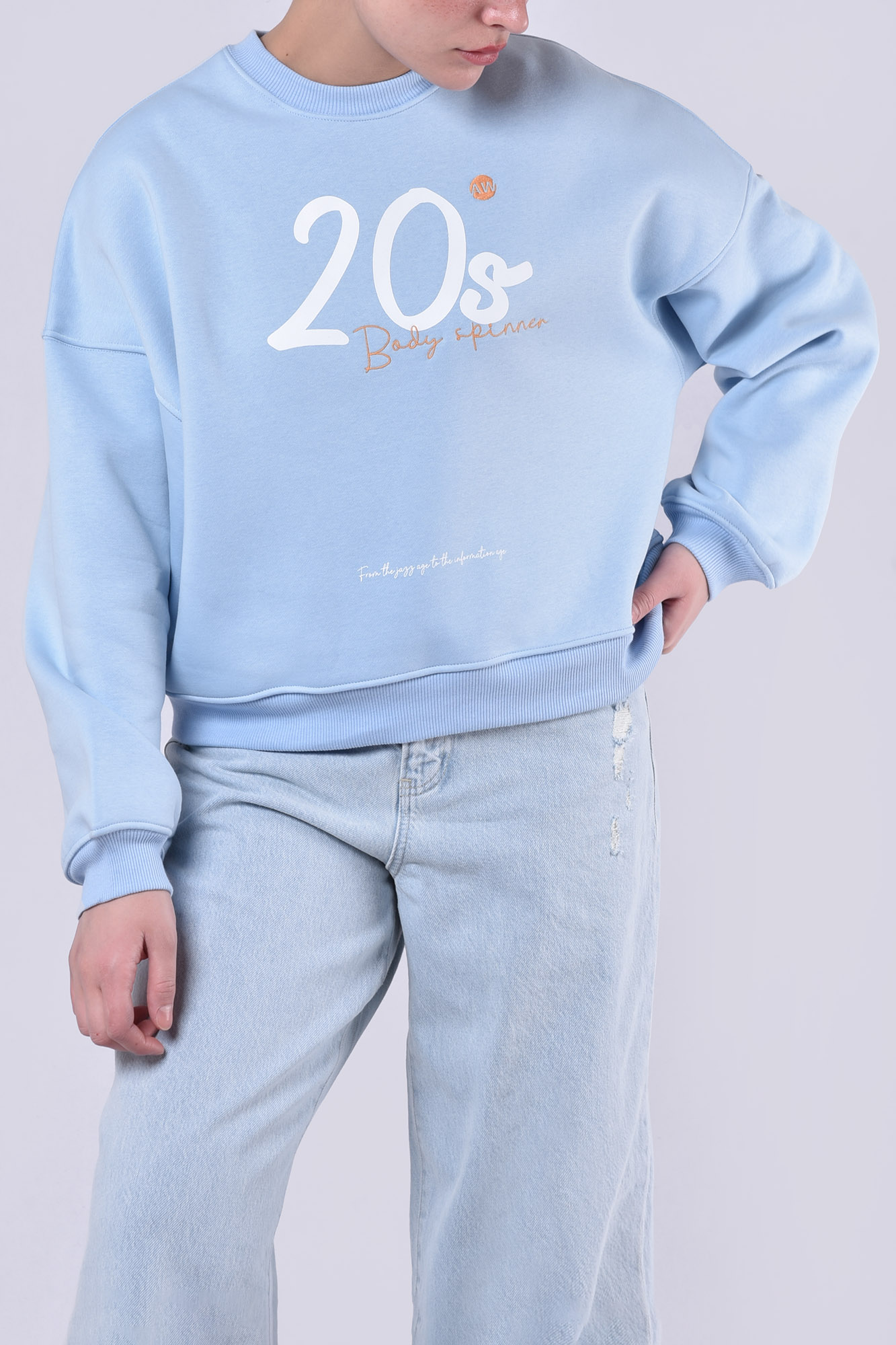 سوئیشرت یقه گرد چاپی