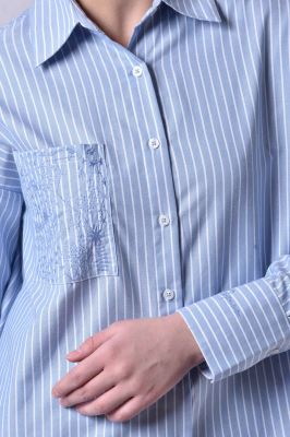 شومیز آستین بلند راه راه