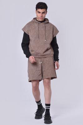 هودی آستین حلقه ای طرحدار