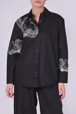 شومیز آستین بلند گلدوزی