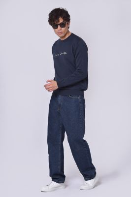 بافت یقه گرد گلدوزی