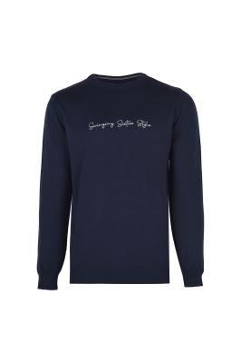 بافت یقه گرد گلدوزی