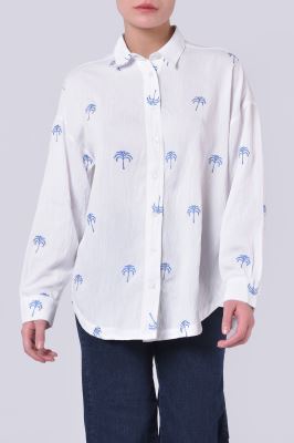 شومیز آستین بلند گلدوزی