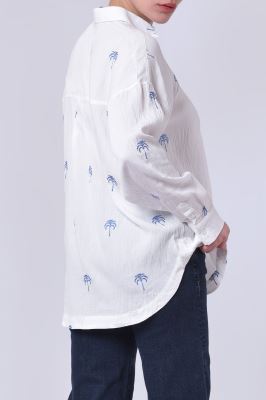 شومیز آستین بلند گلدوزی