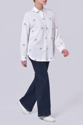 شومیز آستین بلند گلدوزی