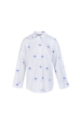 شومیز آستین بلند گلدوزی