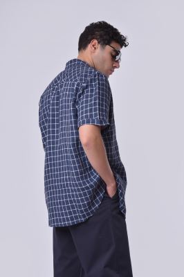 پیراهن آستین کوتاه چهارخانه