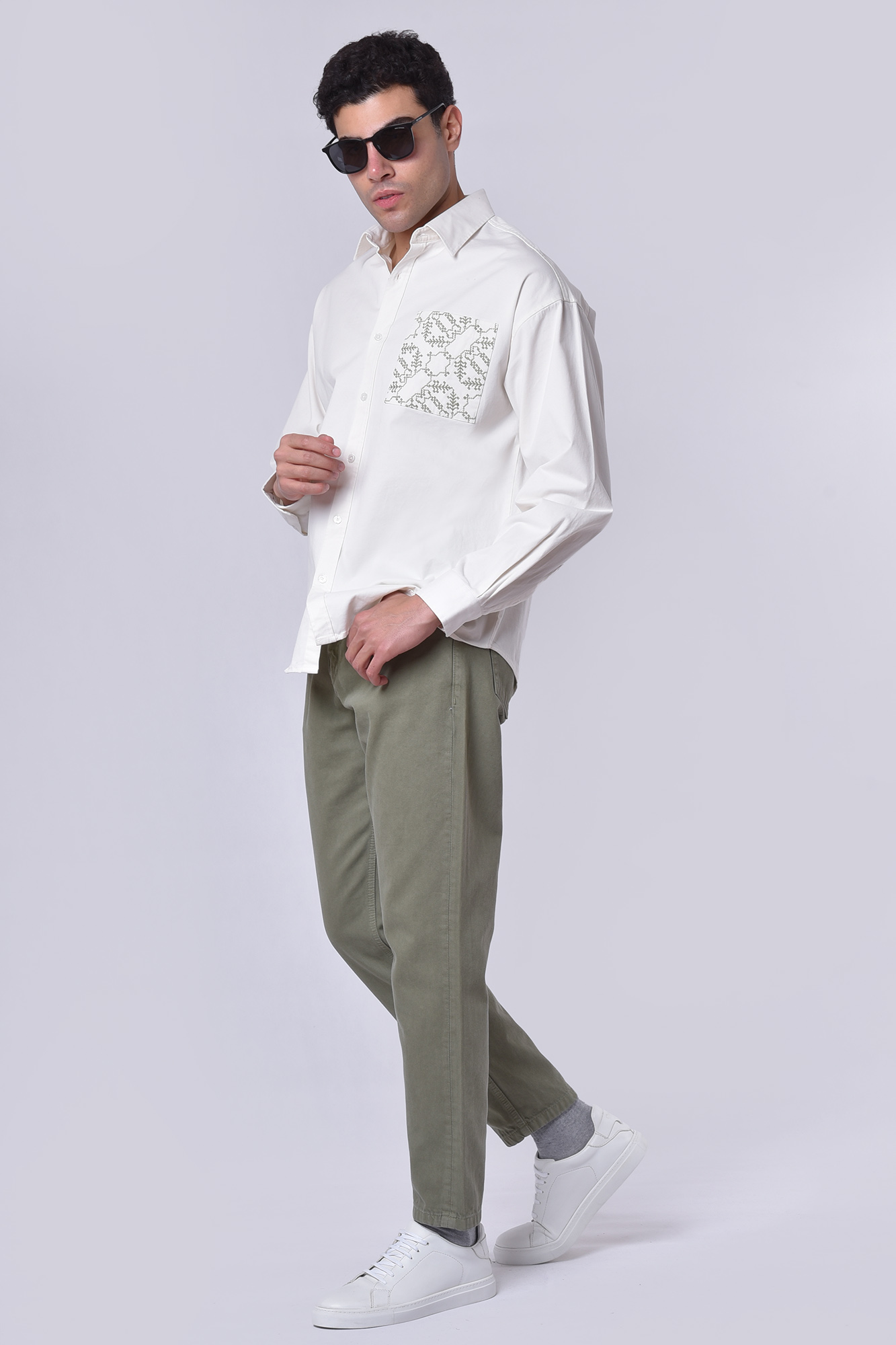 پیراهن آستین بلند گلدوزی