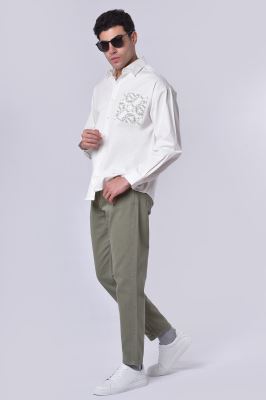 پیراهن آستین بلند گلدوزی