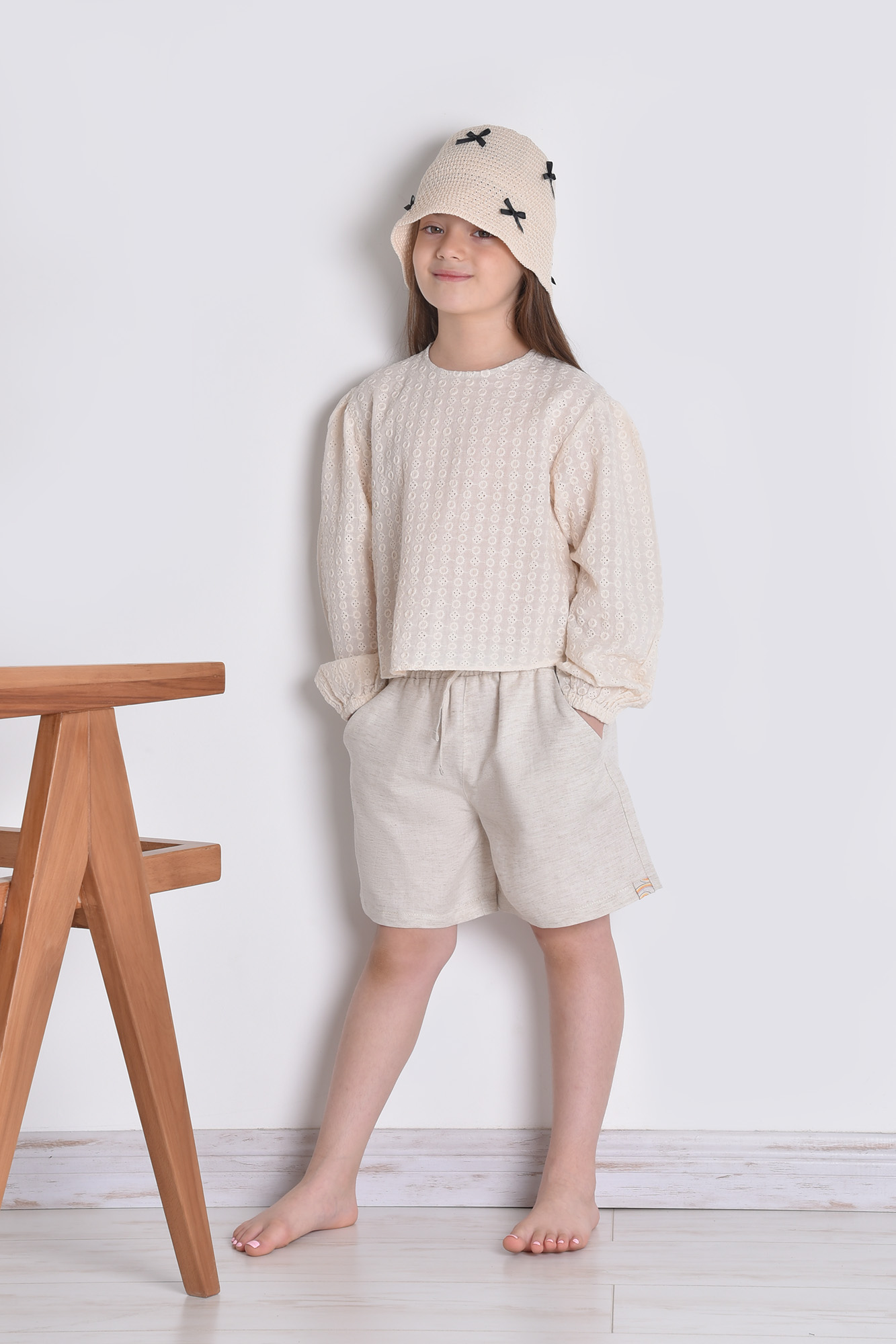 شلوارک پارچه ای ساده