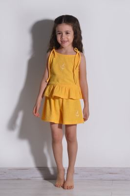 شلوارک پارچه ای گلدوزی