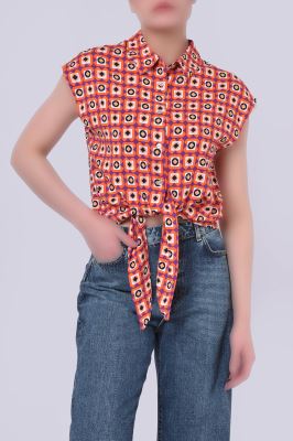 تاپ پیراهنی طرحدار