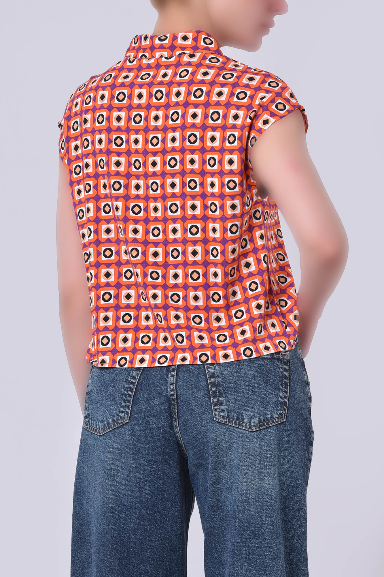 تاپ پیراهنی طرحدار