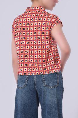 تاپ پیراهنی طرحدار