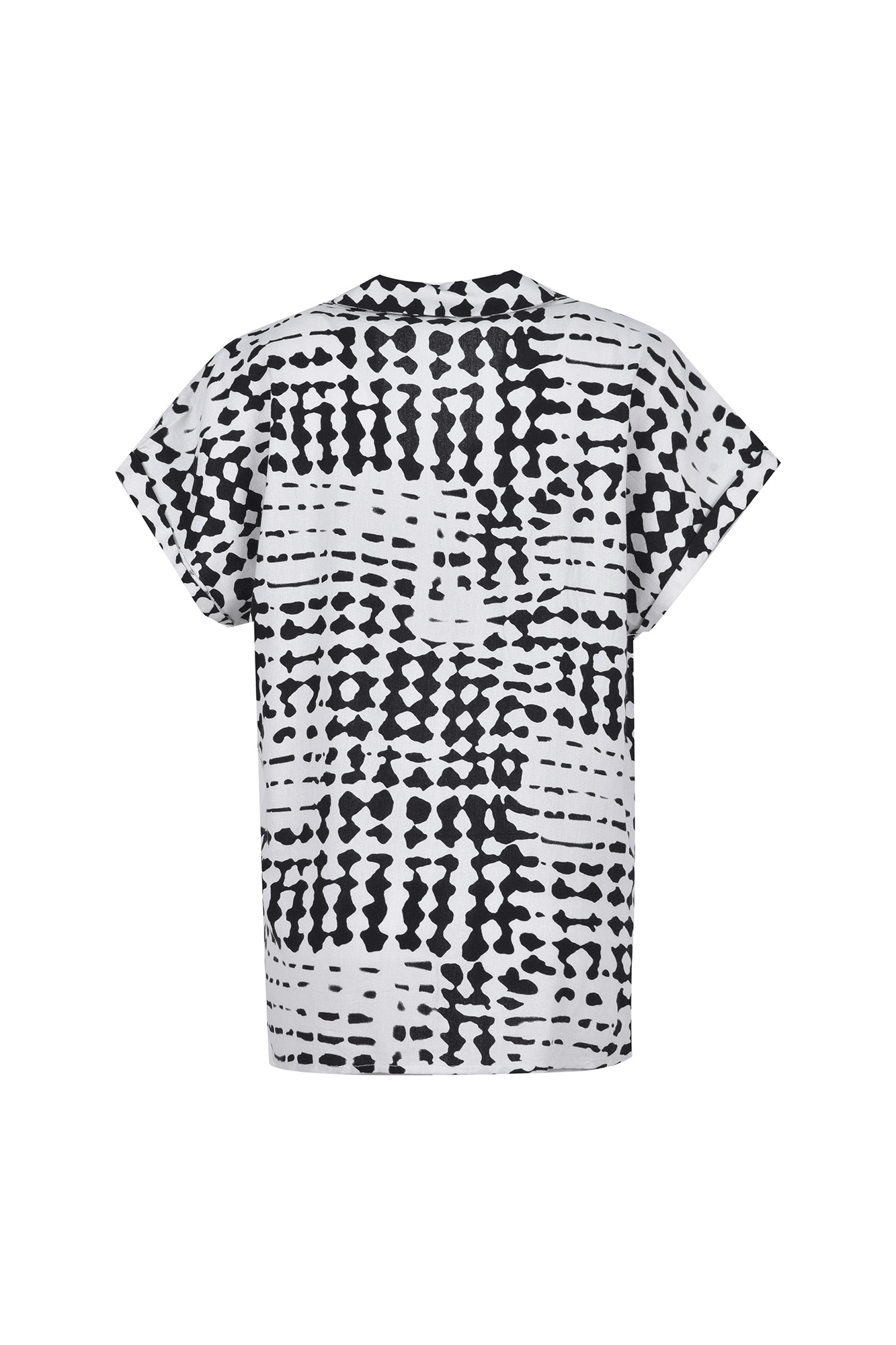 شومیز آستین کوتاه طرحدار