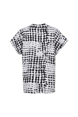 شومیز آستین کوتاه طرحدار