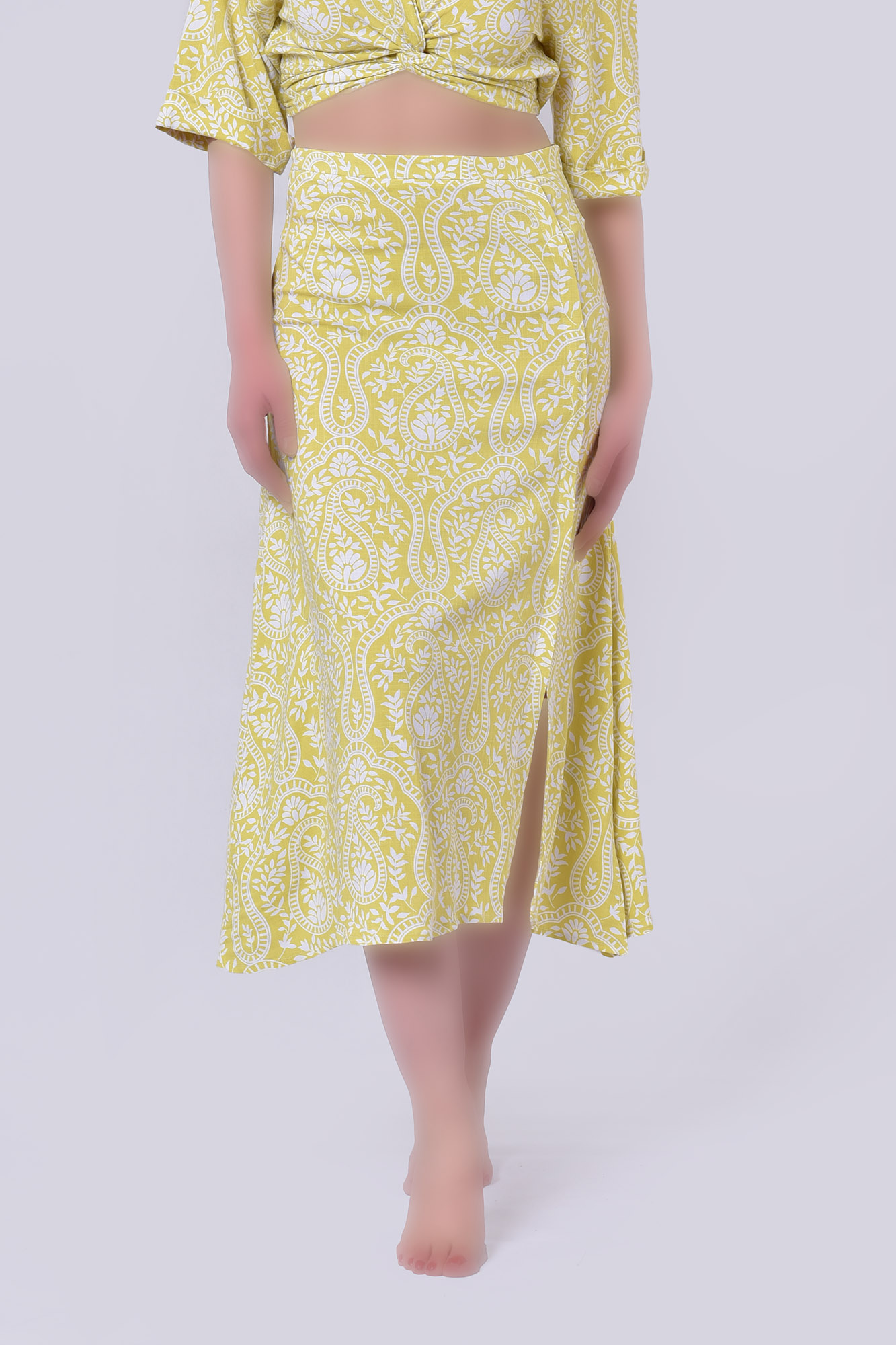 دامن بلند طرحدار