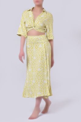 دامن بلند طرحدار