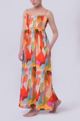 پیراهن زنانه بلند طرحدار