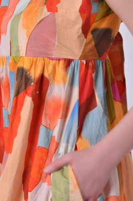 پیراهن زنانه بلند طرحدار