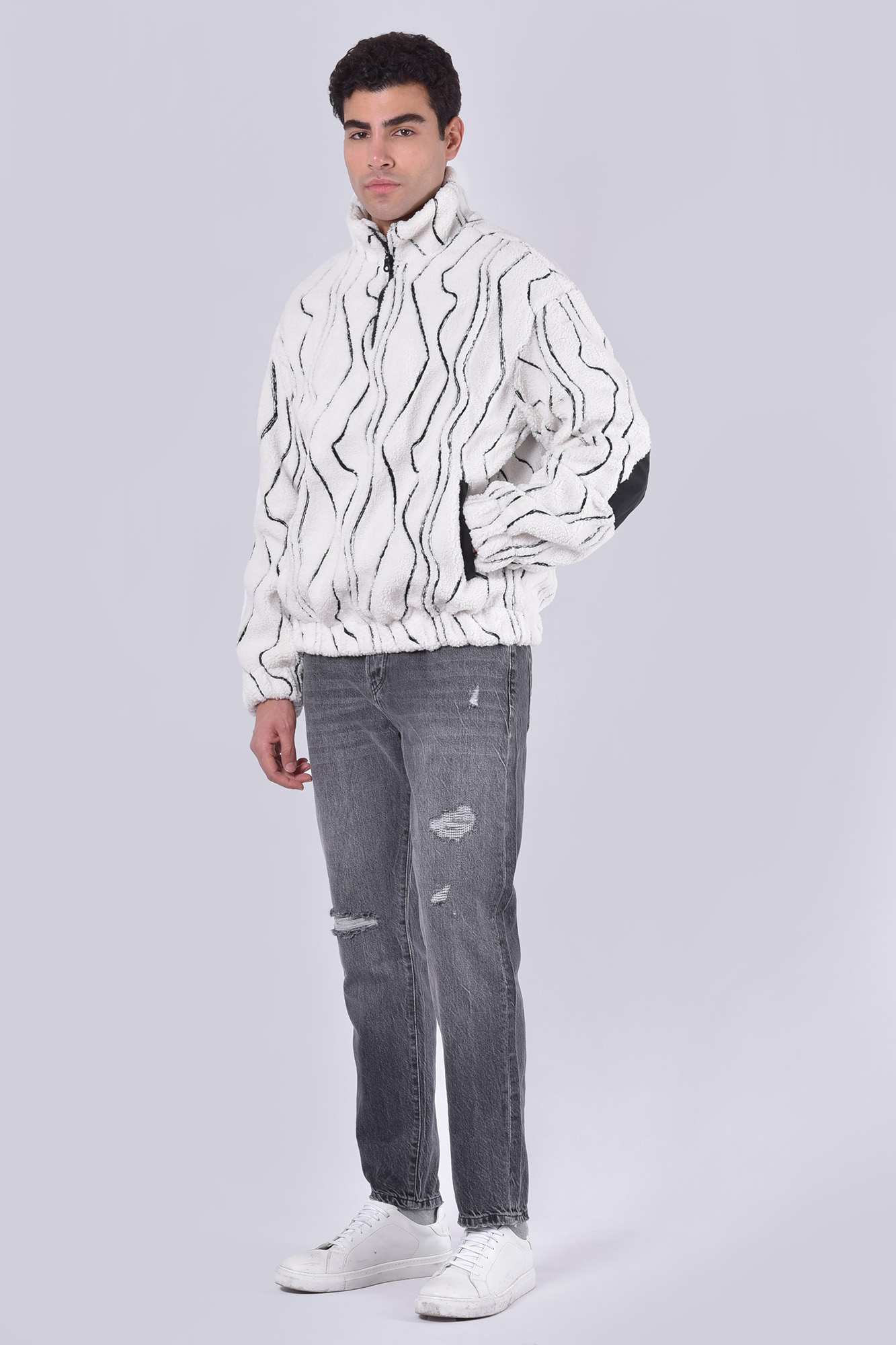 سوئی شرت نیم زیپ تدی