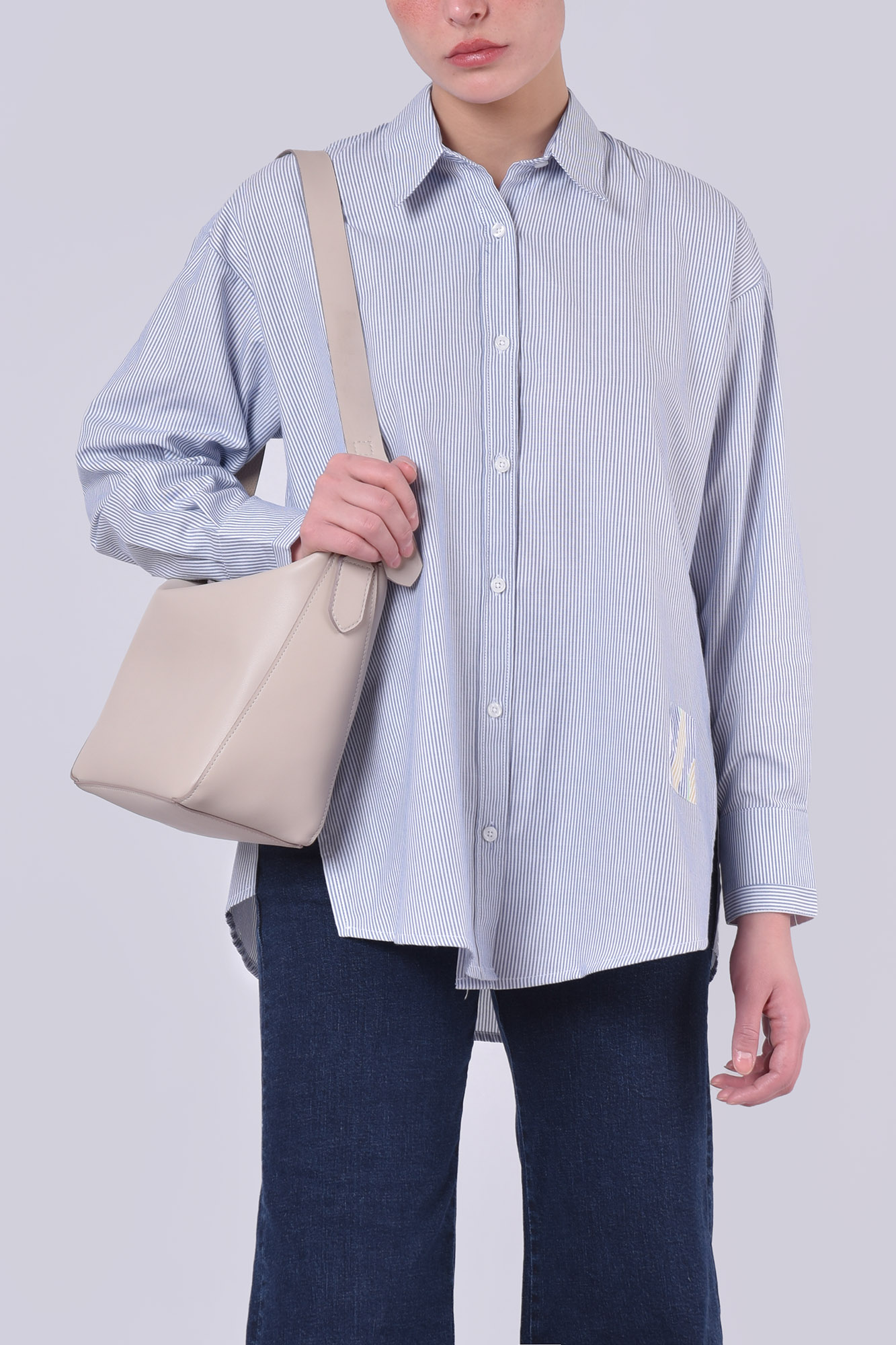 شومیز آستین بلند راه راه