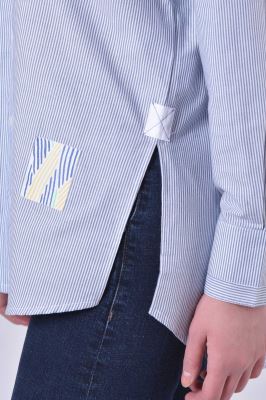 شومیز آستین بلند راه راه