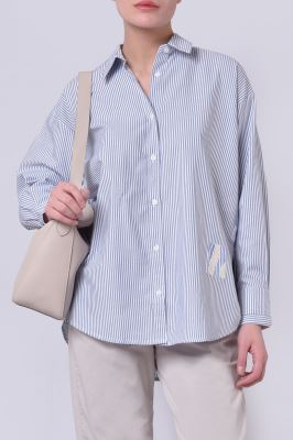 شومیز آستین بلند راه راه