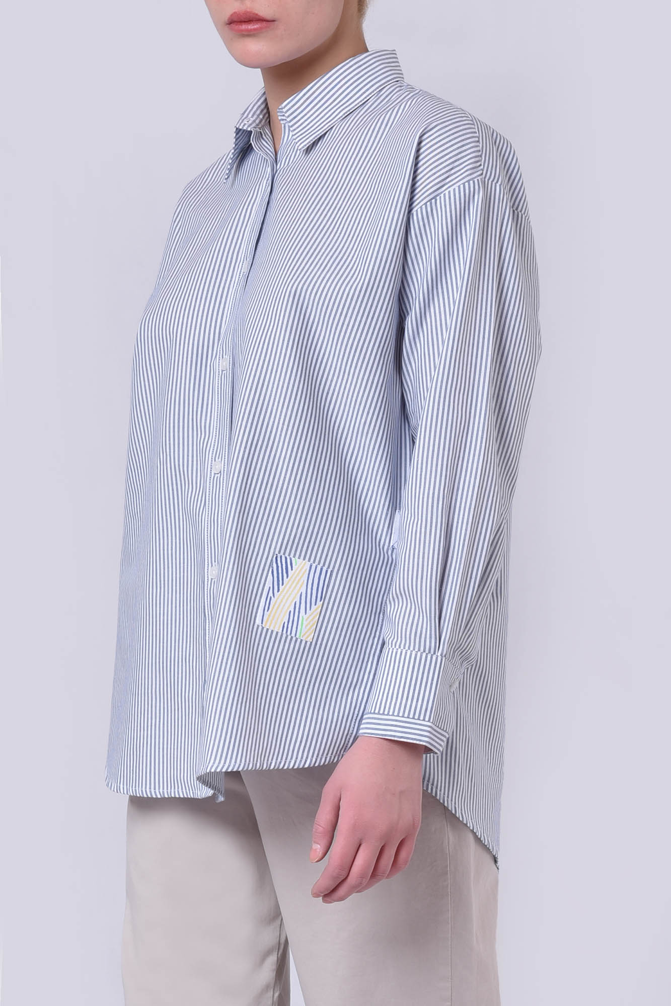 شومیز آستین بلند راه راه