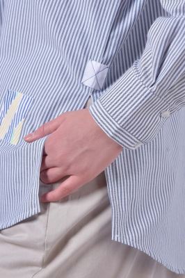 شومیز آستین بلند راه راه