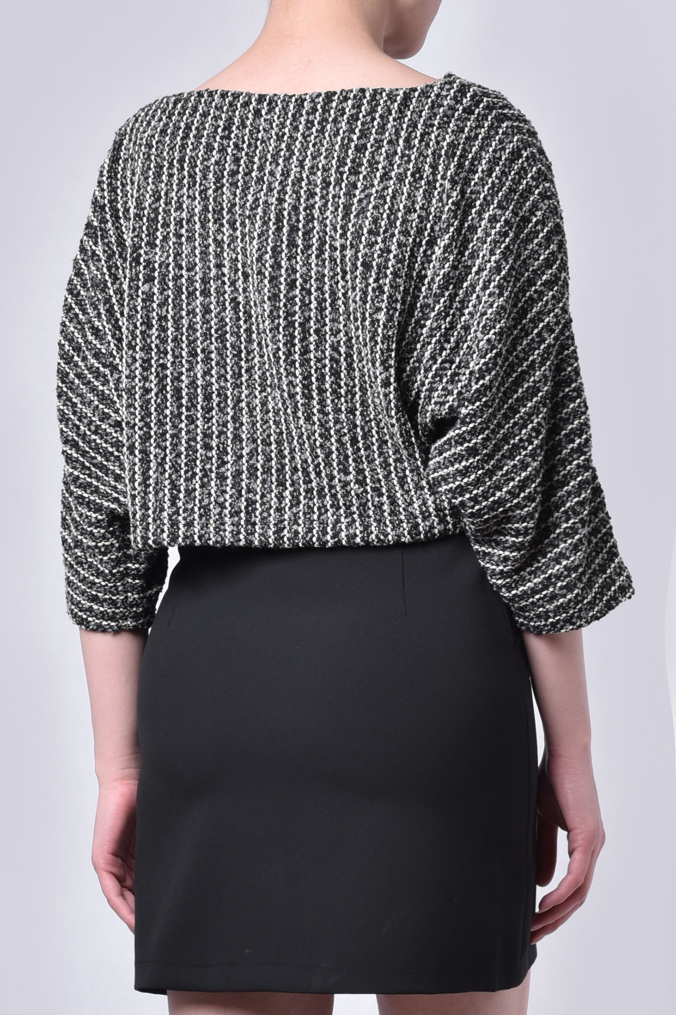 بلوز آستین کوتاه ژاکارد