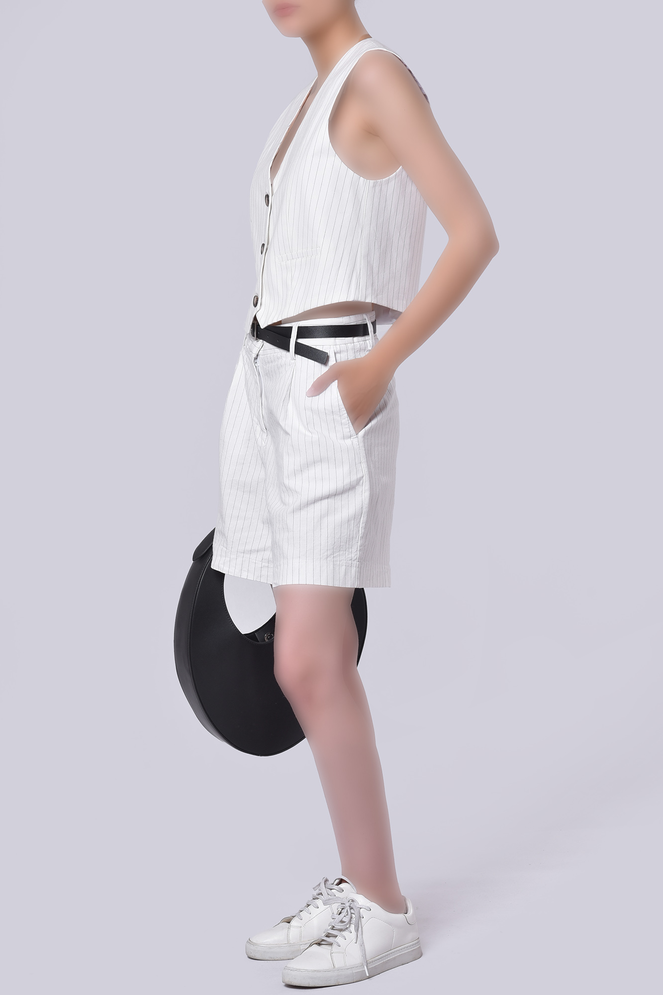 شلوارک پارچه ای لینن