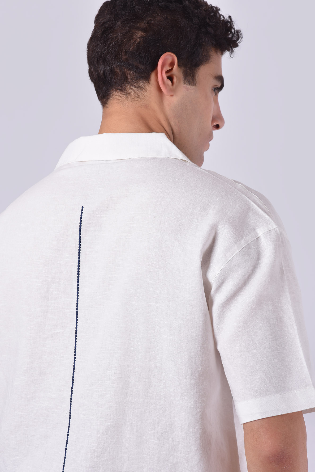 پیراهن آستین کوتاه لینن