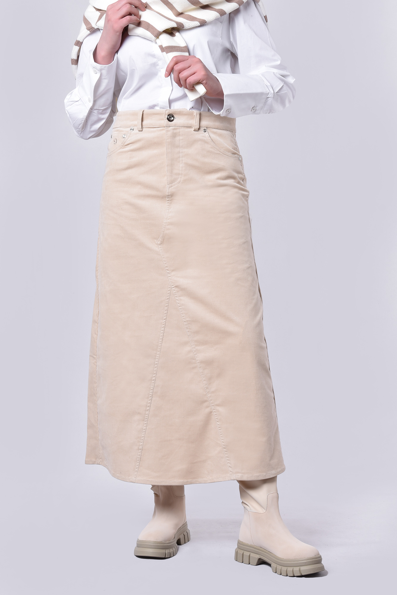 دامن بلند مخمل