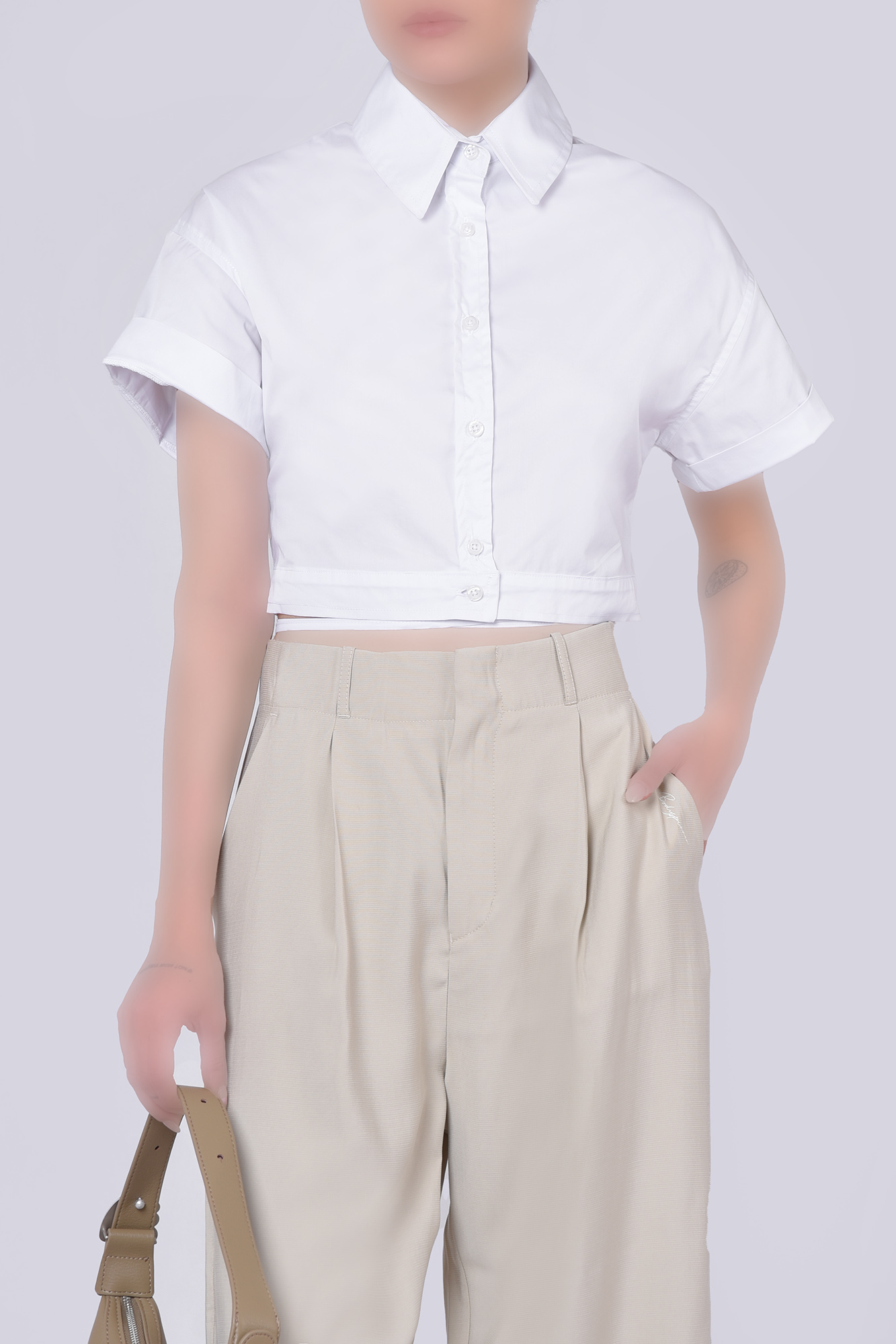 شومیز آستین کوتاه ساده