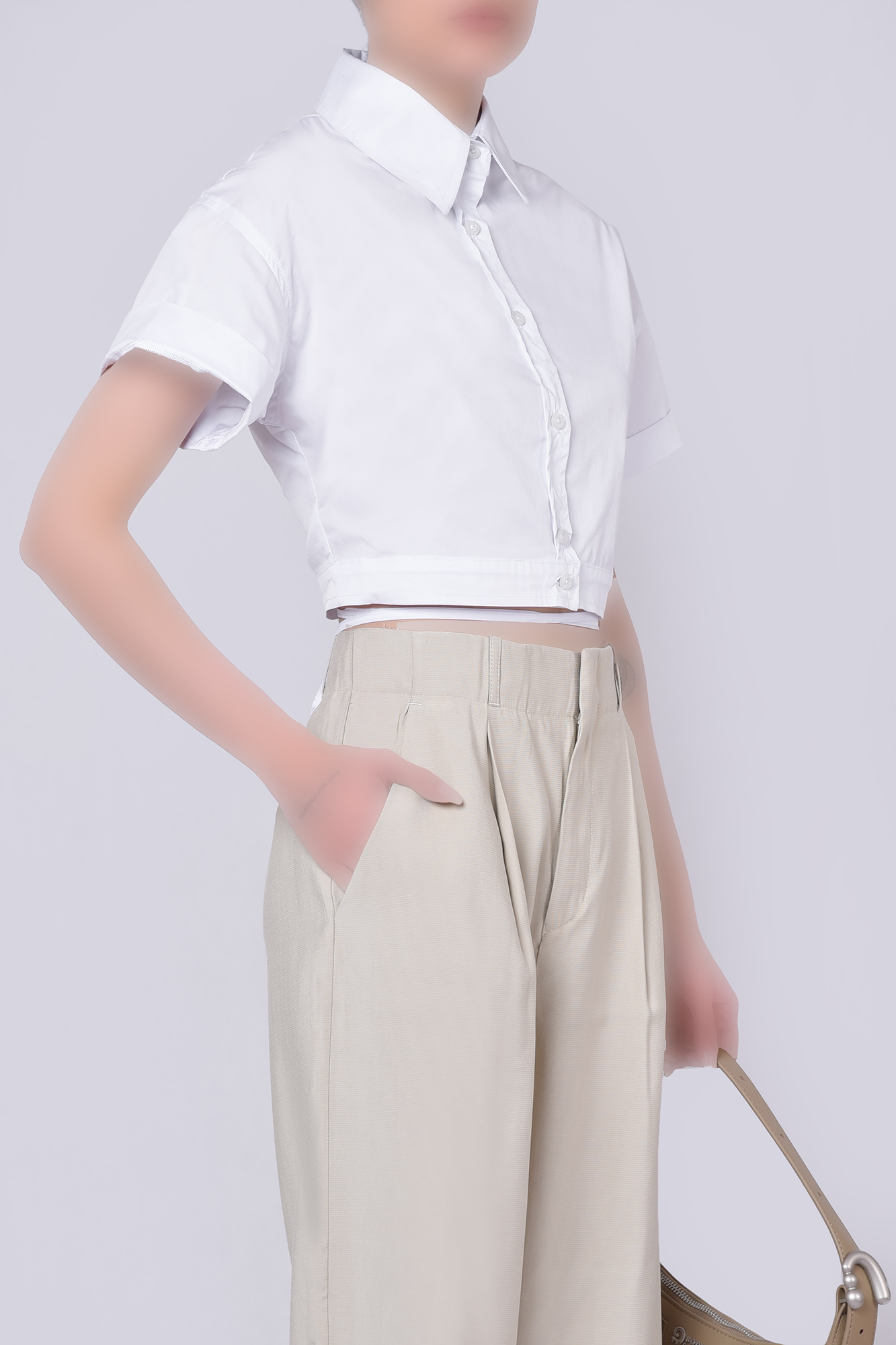 شومیز آستین کوتاه ساده