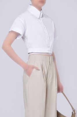 شومیز آستین کوتاه ساده